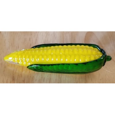 Corn Cob Murano Style Hand Blown Glass Vegetable Life Size 7.75" long   202374240553